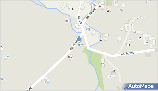 Nowy Targ, Osiedle Nowe, 19, mapa Nowego Targu