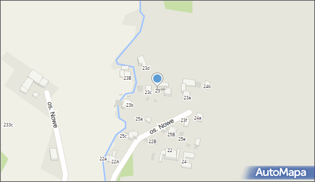 Nowy Targ, Osiedle Nowe, 23, mapa Nowego Targu