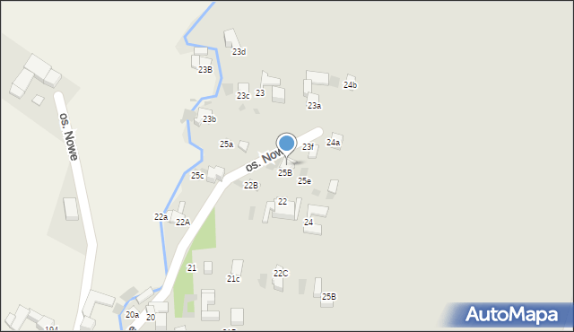 Nowy Targ, Osiedle Nowe, 25b, mapa Nowego Targu