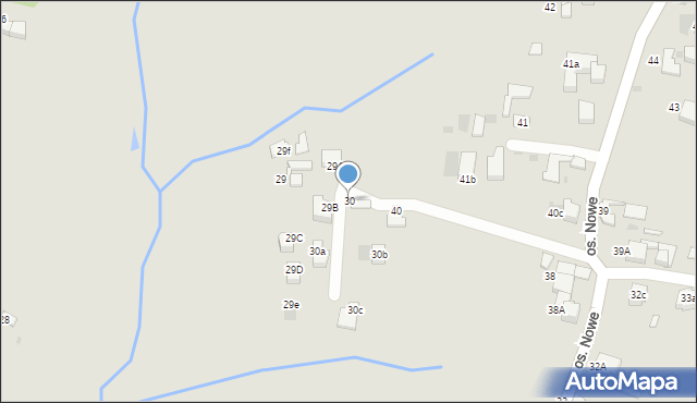 Nowy Targ, Osiedle Nowe, 30, mapa Nowego Targu