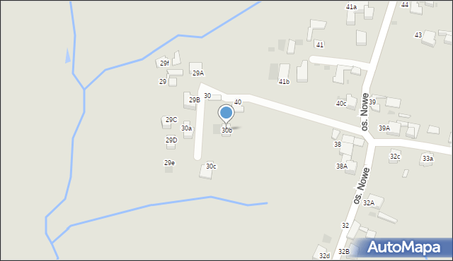 Nowy Targ, Osiedle Nowe, 30b, mapa Nowego Targu