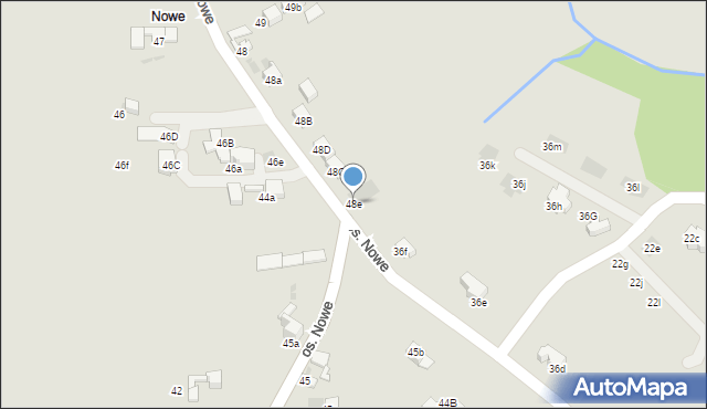 Nowy Targ, Osiedle Nowe, 48e, mapa Nowego Targu