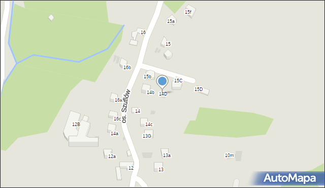 Nowy Targ, Osiedle Szuflów, 14D, mapa Nowego Targu