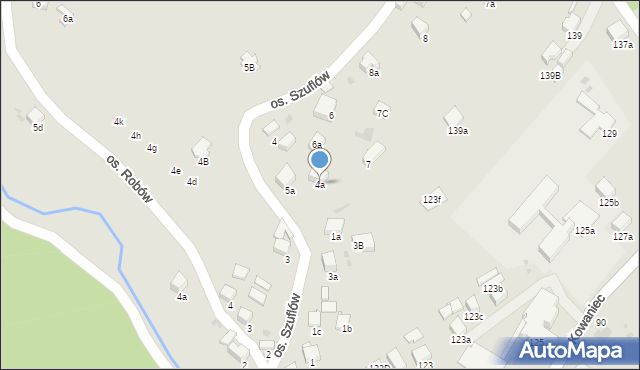 Nowy Targ, Osiedle Szuflów, 4a, mapa Nowego Targu