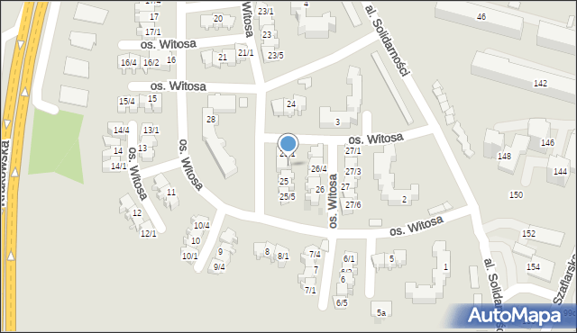 Nowy Targ, Osiedle Witosa Wincentego, 25/2, mapa Nowego Targu