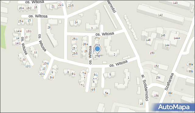 Nowy Targ, Osiedle Witosa Wincentego, 27/6, mapa Nowego Targu