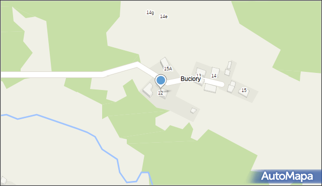 Ochotnica Dolna, Osiedle Osobie, 12, mapa Ochotnica Dolna