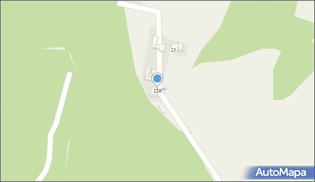 Ochotnica Dolna, Osiedle Osobie, 22A, mapa Ochotnica Dolna