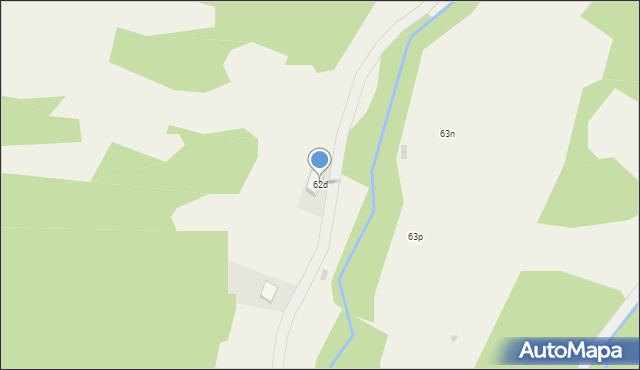 Ochotnica Dolna, Osiedle Rola, 62d, mapa Ochotnica Dolna