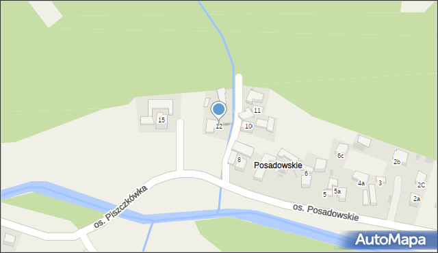 Ochotnica Górna, Osiedle Posadowskie, 12, mapa Ochotnica Górna