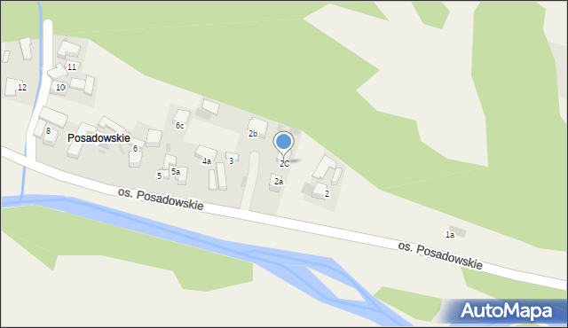 Ochotnica Górna, Osiedle Posadowskie, 2C, mapa Ochotnica Górna