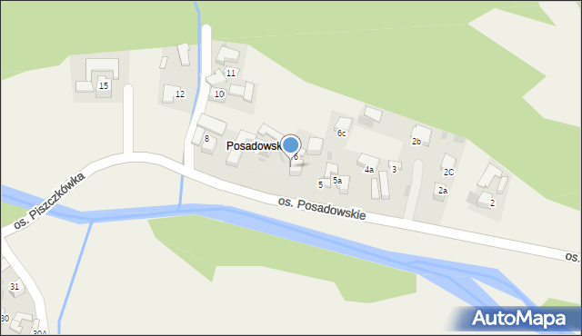 Ochotnica Górna, Osiedle Posadowskie, 6a, mapa Ochotnica Górna