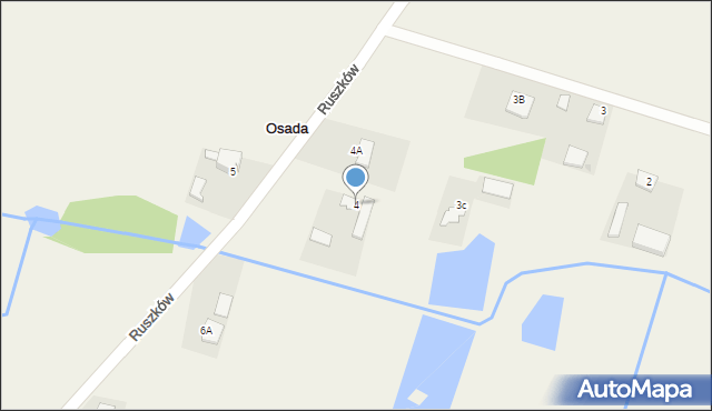 Osada, Osada, 4, mapa Osada