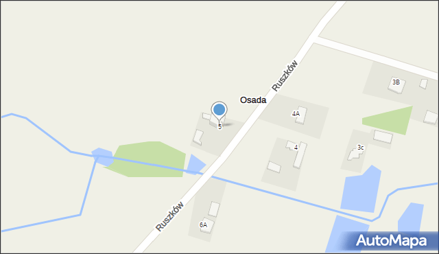 Osada, Osada, 5, mapa Osada