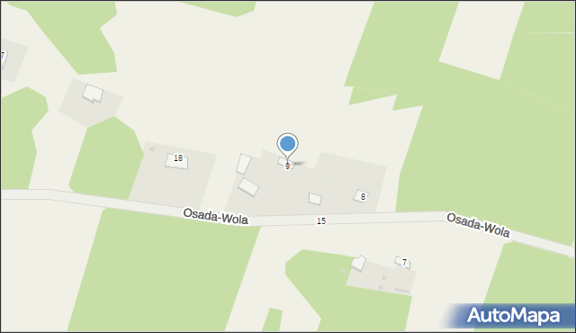 Osada-Wola, Osada-Wola, 9, mapa Osada-Wola