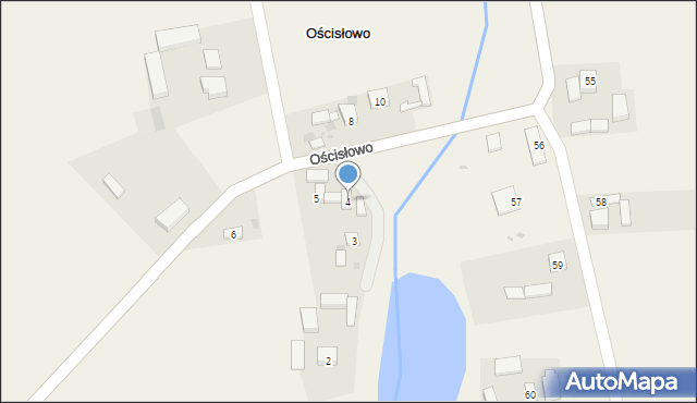 Ościsłowo, Ościsłowo, 4, mapa Ościsłowo