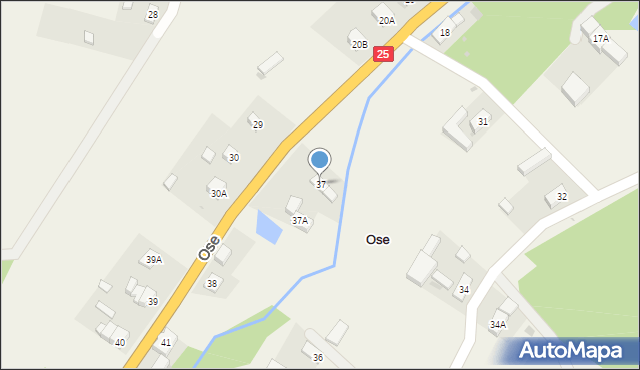 Ose, Ose, 37, mapa Ose