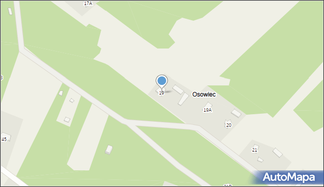 Osęczyzna, Osęczyzna, 19, mapa Osęczyzna