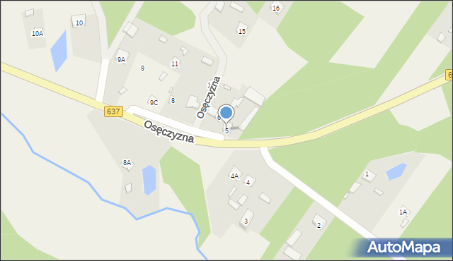 Osęczyzna, Osęczyzna, 5, mapa Osęczyzna