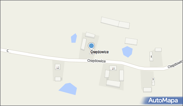 Osędowice, Osędowice, 11, mapa Osędowice