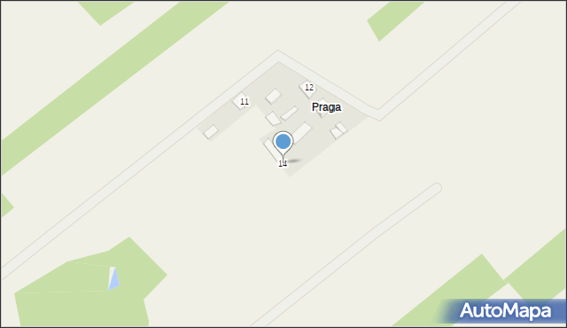 Osęka, Osęka, 14, mapa Osęka