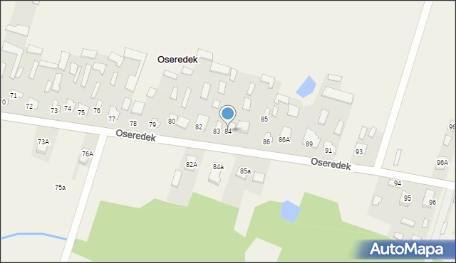 Oseredek, Oseredek, 84, mapa Oseredek