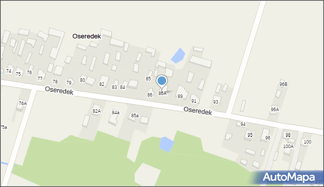 Oseredek, Oseredek, 86A, mapa Oseredek