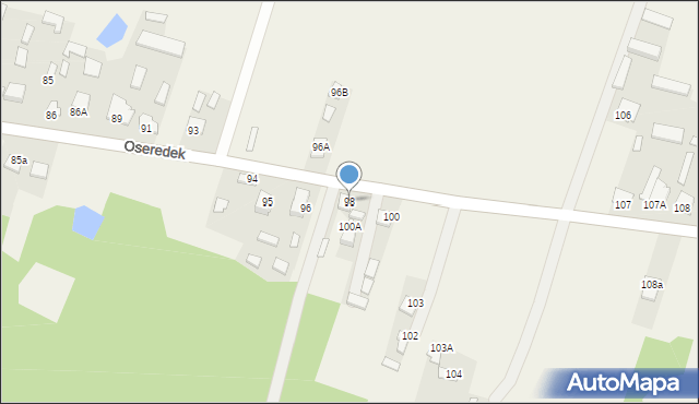 Oseredek, Oseredek, 98, mapa Oseredek