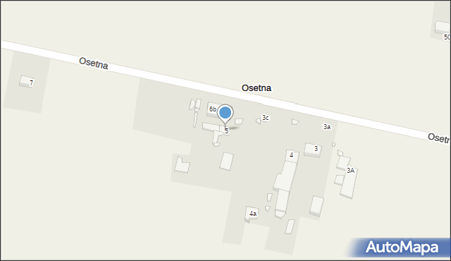 Osetna, Osetna, 5, mapa Osetna