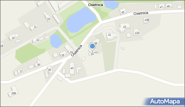 Osetnica, Osetnica, 41, mapa Osetnica