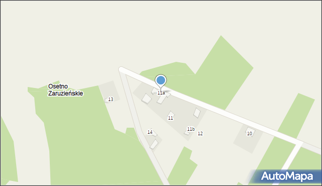 Osetno, Osetno, 11a, mapa Osetno