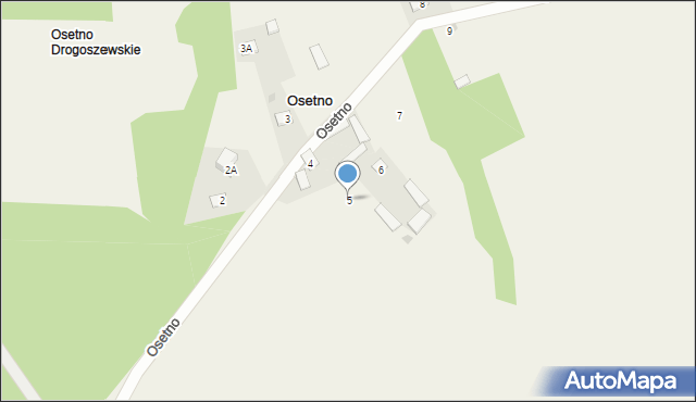 Osetno, Osetno, 5, mapa Osetno