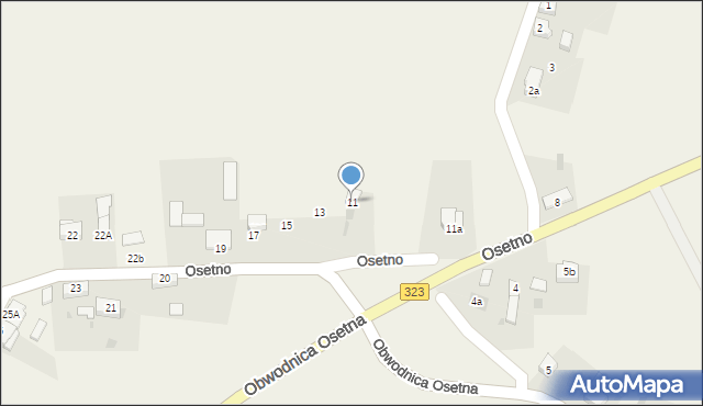 Osetno, Osetno, 11, mapa Osetno