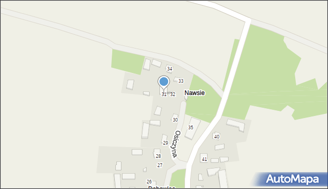 Osiczyna, Osiczyna, 31, mapa Osiczyna