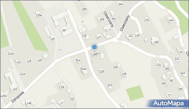 Osieczany, Osieczany, 146, mapa Osieczany