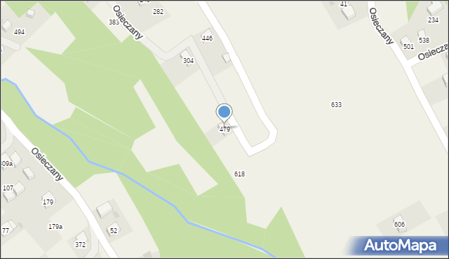 Osieczany, Osieczany, 479, mapa Osieczany