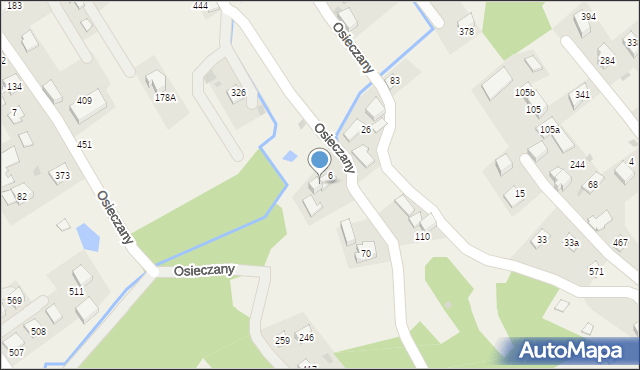 Osieczany, Osieczany, 6A, mapa Osieczany