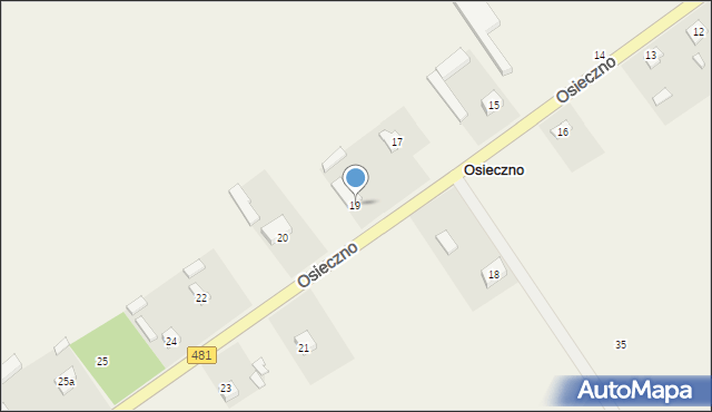 Osieczno, Osieczno, 19, mapa Osieczno