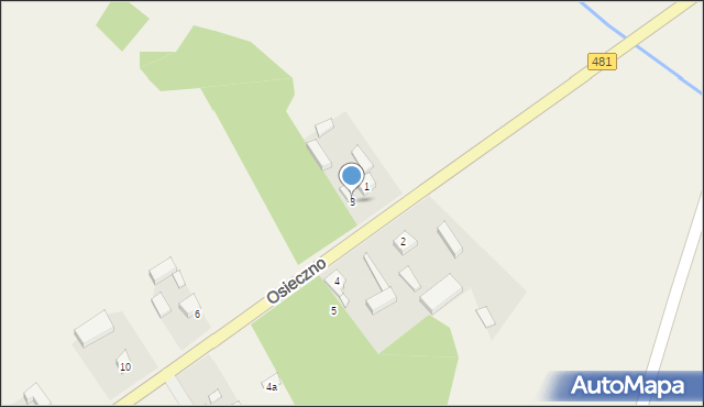 Osieczno, Osieczno, 3, mapa Osieczno