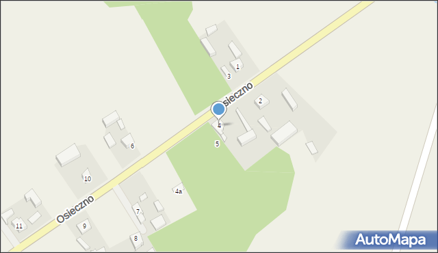 Osieczno, Osieczno, 4, mapa Osieczno