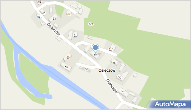 Osieczów, Osieczów, 57, mapa Osieczów