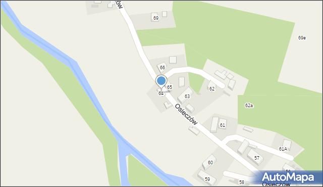 Osieczów, Osieczów, 64, mapa Osieczów