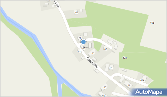 Osieczów, Osieczów, 65, mapa Osieczów