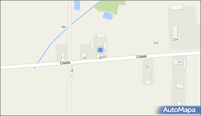 Osiek, Osiek, 20, mapa Osiek