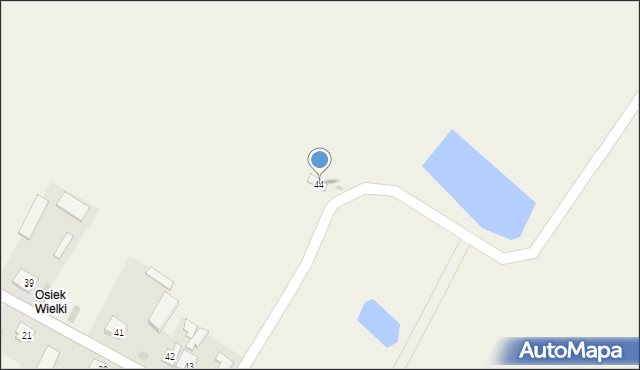 Osiek, Osiek, 44, mapa Osiek