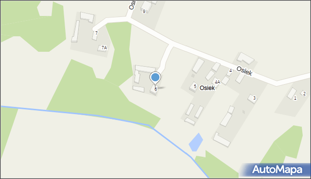 Osiek, Osiek, 6, mapa Osiek