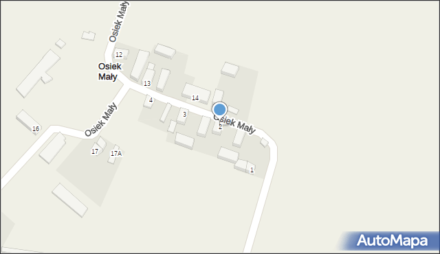 Osiek, Osiek Mały, 2, mapa Osiek