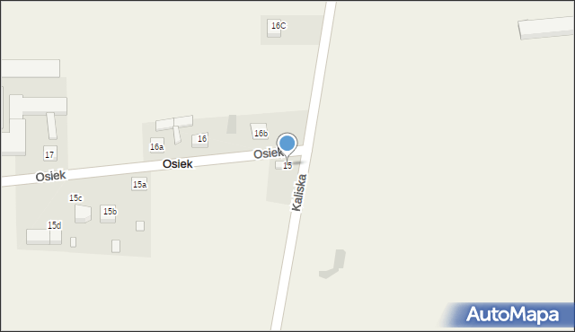 Osiek, Osiek, 15, mapa Osiek