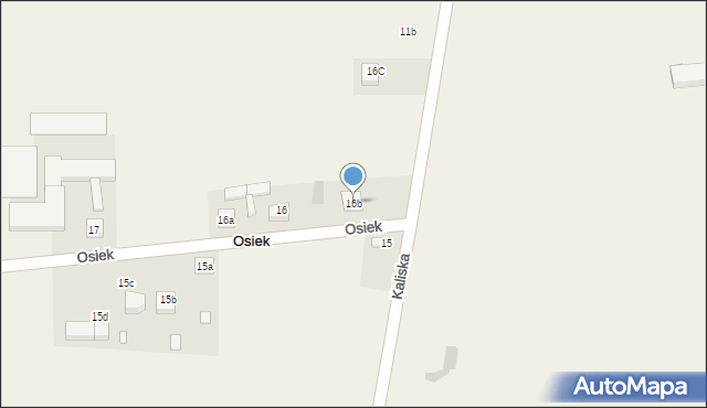 Osiek, Osiek, 16b, mapa Osiek
