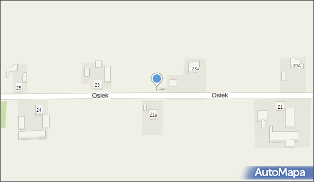 Osiek, Osiek, 23a, mapa Osiek